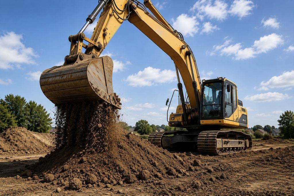 Bagger für Erdbau